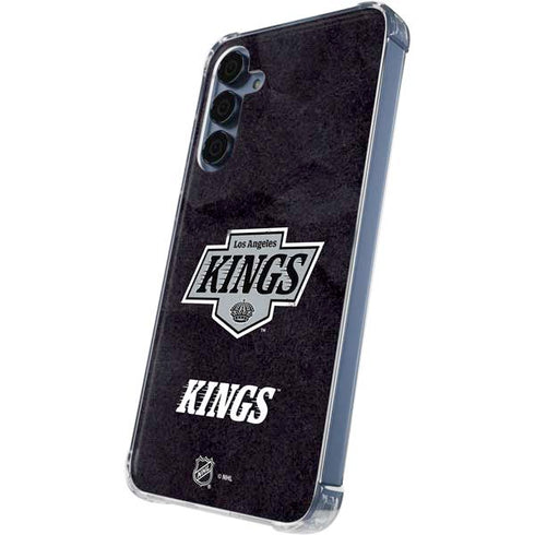 NHL Los Angeles Kings Distressed Galaxy A35 5G Clear Case